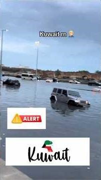 big rain alert in kuwait... 🌧🌧🚕🚎🚌🚧🚘🚨🚨