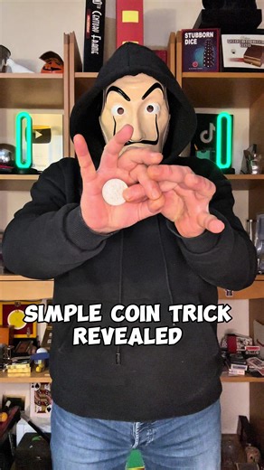 Simple coin trick explained 🪄 #tricks #magic #magictricks #magicians #diy