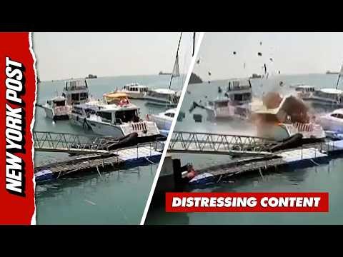 Freak Explosion Rips Apart Tourist Boat Killing One in Thailand