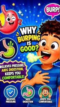 Why Burping is good? Advantages of burping! #scienceforkids #funscience #sciencefacts #kidsscience