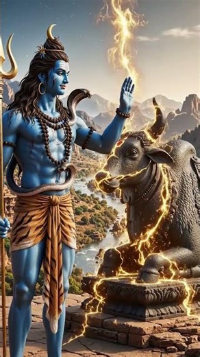 Mahadev Ne Barf Se Nandi Banakar Use Jeevit Kar Diya! 🕉️❄️ #shorts #ai