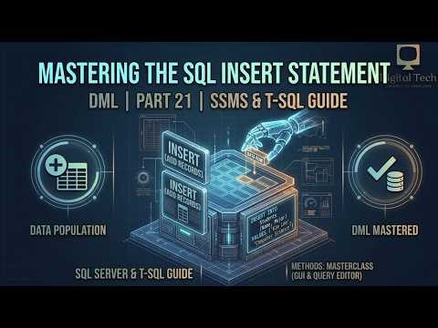 Mastering the SQL INSERT Statement: Data Manipulation Language (DML) | DBMS Tutorials | Part 21