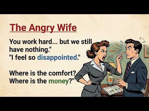 Learn English with Stories ⭐ The Angry Wife | Level 3 English Listening & Speaking Practice
