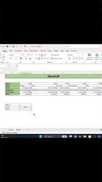 HLOOKUP Function Excel | #shorts #excel