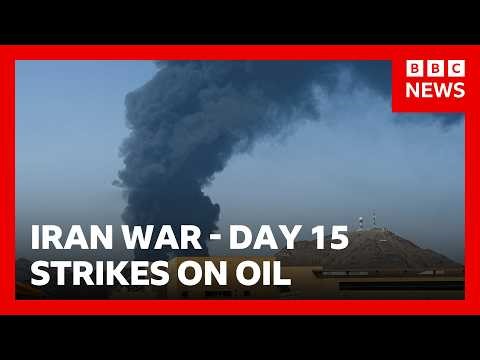 US targets Kharg Island and Iran threatens US-linked oil facilities | BBC News