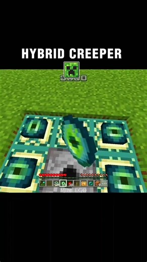 hybrid creeper 💀 #minecraft #gaming #gugugaga #trend