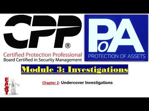 Module 3 - Chapter 2/8: Undercover Investigations Complete Chapter 2