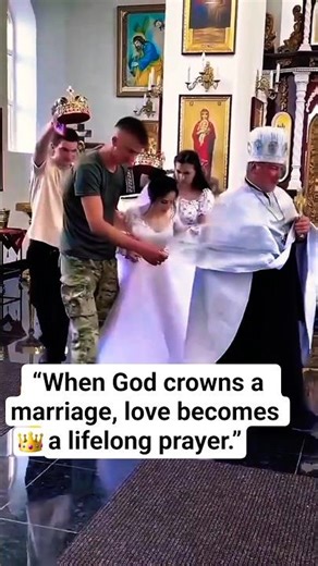 God Crowned Their Marriage Inside the Church — A Sacred Wedding Moment #shorts