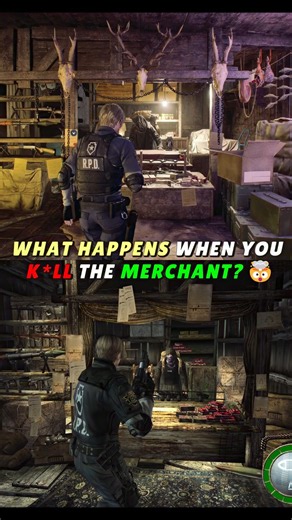 Merchant d*ath animation ORIGINAL vs REMAKE MOD in Resident Evil 4! 😱💀 #residentevil