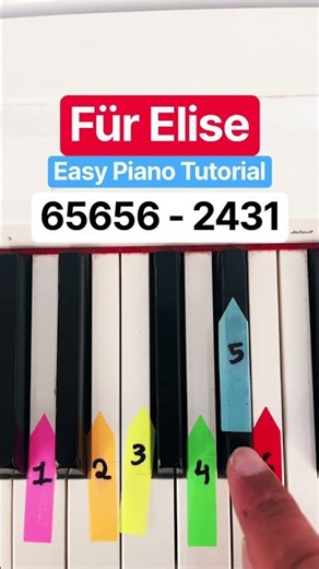 Für Elise - EASIEST Piano Tutorial Ever! 🎹