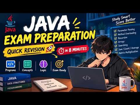 Java Programming Full Revision in 8 Minutes 🔥 | Important Programs & Concepts