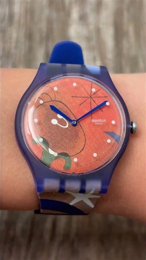 Zegarek Swatch SO29Z136 MIROS WOMEN & BIRD IN THE MOONLIGHT Art Journey | ZEGAREK.NET #Swatch