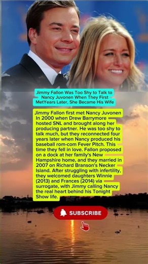 Jimmy Fallon Was Too Shy to Talk to Nancy Juvonen When They First MetYears Later