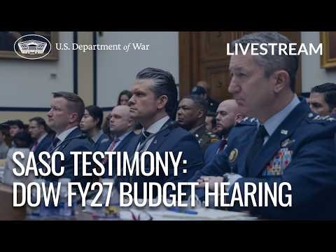 Secretary Hegseth, Chairman Caine & PDO OUSW-CFO Hurst Testify Before the SASC FY 27 Budget Request