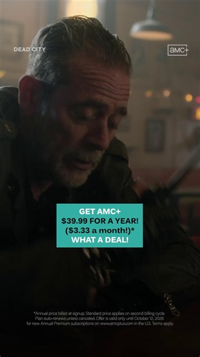Here's the deal... 🤝 Now's your last chance to get a year of AMC for just $39.99. Sign up now, this deal ends tomorrow!