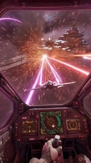 Starfighter vs Heavy Dreadnought - Epic Space Dogfight #Starfighter #SpaceBattle #SciFi