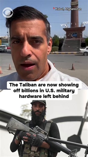 The Taliban are now showing off billions of dollars worth of U.S. military equipment left behind after the U.S. withdrawal from Afghanistan in 2021. CBS News’ @ImtiazTyab reports from Kabul, where U.S.-funded vehicles and other military hardware are still being used by the https://t.co/EcET4TBTmi