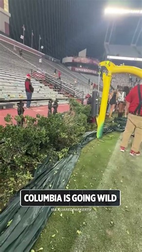 We've seen this movie before. South Carolina fans storm the field after upsetting Tennessee.
