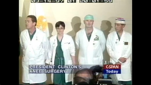 TOP MALE MILITARY PHYSICIANS OF THE 1990S (1997 TELEVISED NEWS BRIEFING)