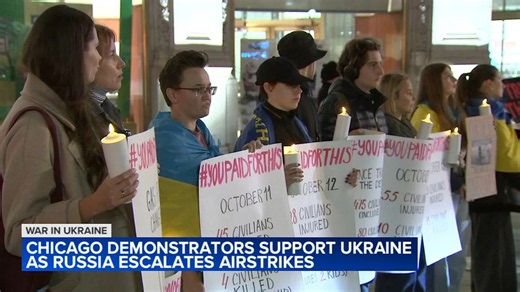 Chicago protesters urge continued US support for Ukraine amid escalating Russian strikes