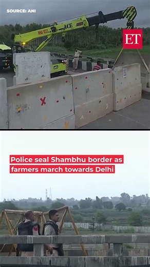 Shambhu border closed by police ahead of farmers' protest march to New Delhi today