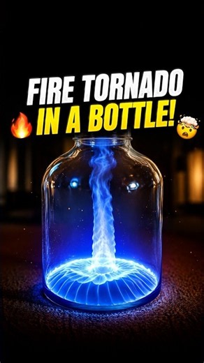 He Created A Fire Tornado… Inside A Bottle! 🔥🌪️🤯 | Vortex Ring Physics Explained #shorts
