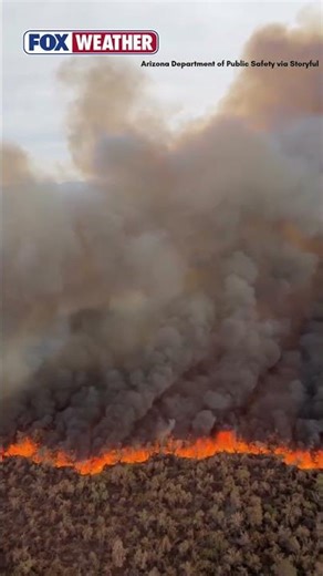 Watch: Towering Wall Of Smoke Rises Amid Arizona Hazen Fire