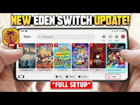 🔥 Best Nintendo Switch Emulator For Android? New Eden V2.1 Update Setup, Settings, Gameplay Tets