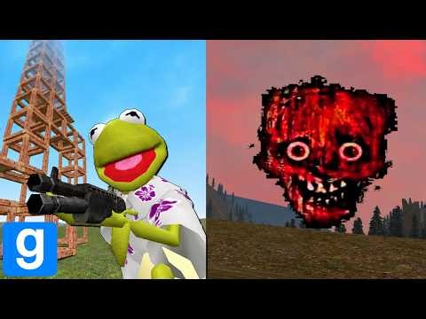 THE HORROR VS DESTRUCTABLE BUILDINGS! - Garry's mod Sandbox