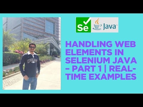 Handling Web Elements in Selenium Java – Part 1 | Real-Time Examples