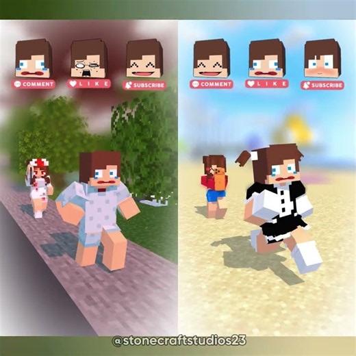 1 or 2: Jj's Dream Reaction Reveal🏥📸🤣-Minecraft Short Animation #trending #shorts