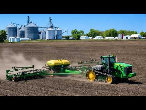 John Deere 9570RX & 9630T Spring Fieldwork at Warren Dairy in Indiana