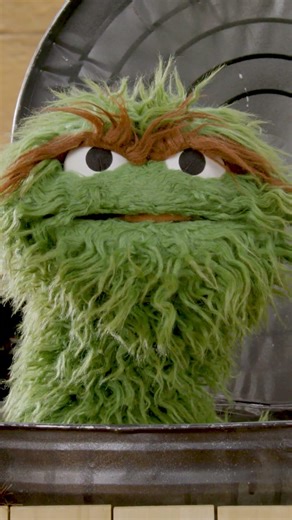 Meet Oscar the Grouch 💚🗑️ #sesamestreet