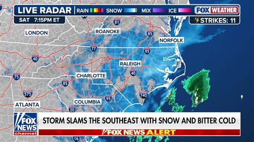 NEW: A powerful and rare winter storm is slamming the southeast with heavy snow and bitter cold. | Fox News