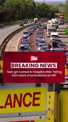 🚨⬆️ BREAKING⬆️🚨 A teenage girl has reportedly fallen from the back of an ambulance on a busy UK motorway in Lancashire. 📹 Getty #dailystar #ambulance #hospital #ComfortSegredos
