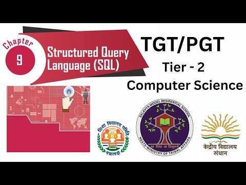 16. Structured Query Language (SQL) | EMRS / KVS / NVS Tier-2 EXAM | CLASS 12th - CHAPTER 9 NCERT 🔥