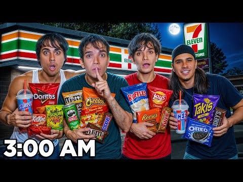 WE SNUCK OUT AT 3AM TO GET SNACKS (bad idea)