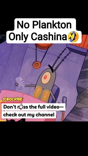 No Plankton only Cashina🤣 #parody #spongebobsquarepants #spongebob #effects