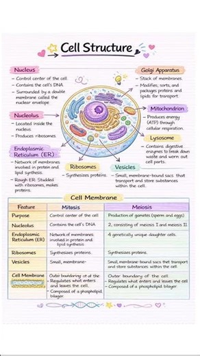 🧬 Cell structure made simple – the building blocks of life!