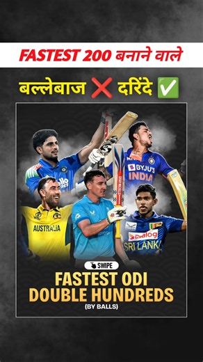 Fastest 200 in ODI 🥶 Top 5 Batsman