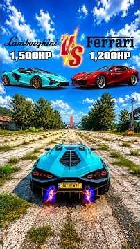 Lamborghini Sian Roadster vs Ferrari 812 Superfast #shorts #forzahorizon5