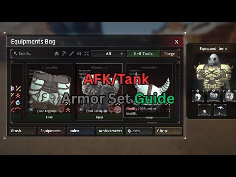 AFK/Tankiest Armor Set Progression Guide for World 3 (The Forge Roblox)