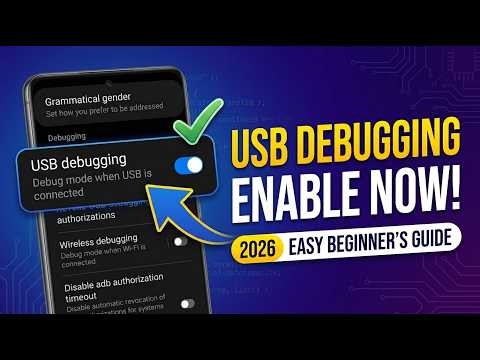 Enable USB Debugging on Android (Easy Beginner's Guide 2026!)