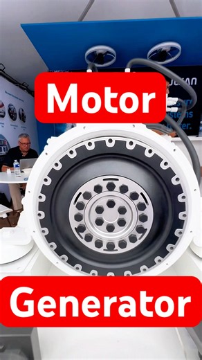 Vulkan H1000 hybrid module, fits between a boat’s diesel engine and gearbox to convert into a hybrid