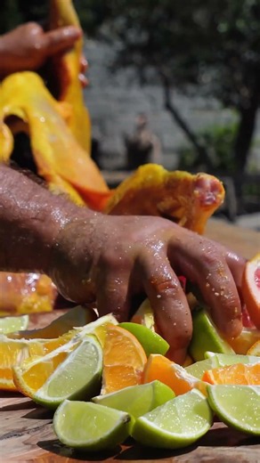 Citrus-Flavored Wood-Fired Lamb: Tender and Crispy Delight