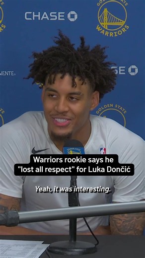 Things got HEATED between Warriors rookie Yaxel Lendeborg and Luka Dončić during Lendeborg’s NBA debut. 🔥 Afterward, the rookie said he “lost all respect” for the Lakers superstar over his complaining. Dončić dropped 28 in the Lakers' blowout win. #NBAHighlights #Lakers #Warriors