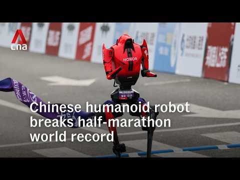 Humanoid robot outruns humans in Beijing half-marathon