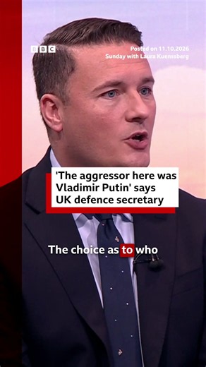 "We stand with President Zelensky", said UK Defence Secretary Wes Stre... | bbc news