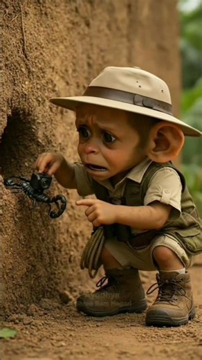 When this monkey put a camera on a scorpion and sent it underground 😲|