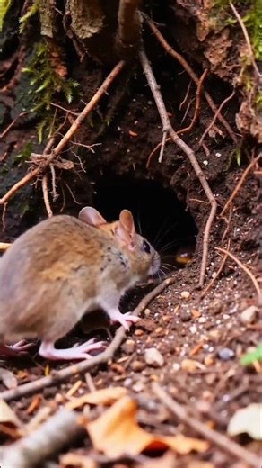 Snake Ambushes Mouse at Its Burrow – Real Wildlife Hunt in 4K